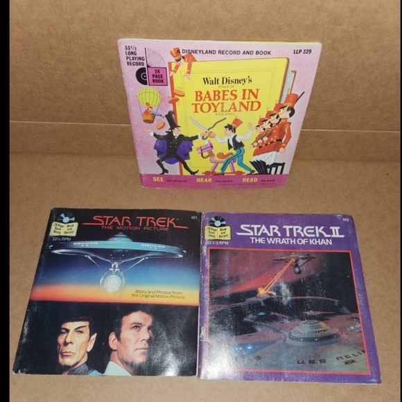 3 Read Along  Books and Record lot - Picture 1 of 10